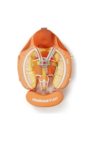 Mambobaby Yüzme Simidi - Orange, Emniyetli, Gölgelikli Ve Ayak Destekli