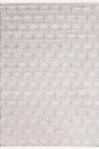 Çam Halı Norm 6211 Beyaz Romans Halı Modern Desenli Makine Halısı