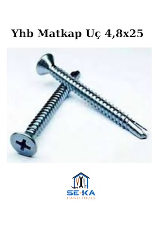Yhb Matkap Uç 4,8x25 Çinko 25 Adet 4.8 x 25 MM