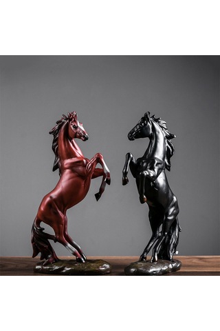Xindoker Ev Ve Ofis Dekoru At Figürü - Reçine Sanayi Ürünü, Konforlu Ev İç Dekorasyonu, Seçeneği Beyaz At Diğer