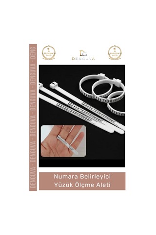 Yüzükölçme Profesyonel Hassas Parmak Ölçüsü Aparatı Standart Kuyumcu Kalibre Yüzük Ölçme Aleti Diğer
