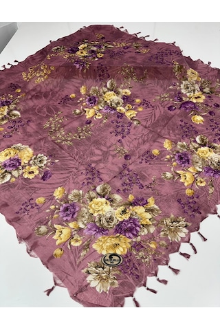 Sökme Boncuklu Pamuk Yazma - 05650 Gül Kurusu