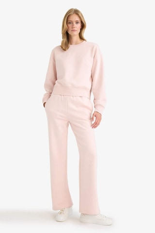 Defacto Straight Fit Basic Düz Cepli Yüksek Bel Kalın Eşofman Altı B8571ax25aupn364 Pembe