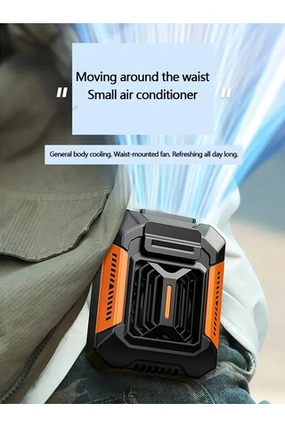 Liangmei Kişisel Kemer Klipsi Fan Taşınabilir Güç Bankası El