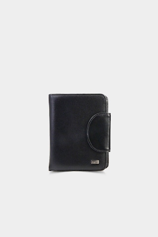 Guard Leather Guard Siyah Bölmeli Deri Kadın Cüzdanı Çok Renkli