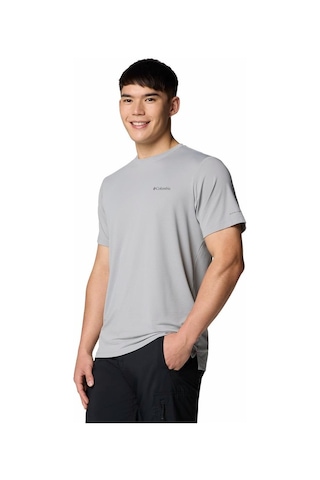 Columbia Tech Trail Utility Erkek Kısa Kollu Tişört-8032 PFG Gri