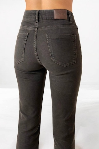 Lacarino 7403 M.flare Kadın Jean Pantolon Dark Kahve