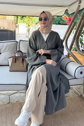 Rabia Şamlı Nazenin Kot Tencel Kap Çağla Normal