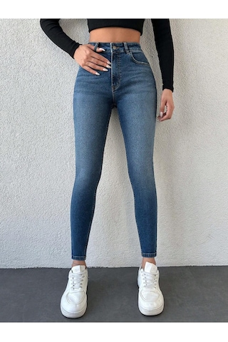 Kadın Skinny Denim Pantolon Mavi
