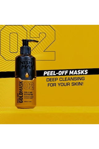 Nishman Arındırıcı Soyulabilir Gold Yüz Maskesi 200 ML