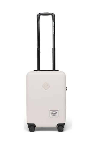 Herschel Heritage Hardshell Darbeye Dayanıklı Tekerlekli Kabin Boy Valiz 35 L Ay Işığı Krem