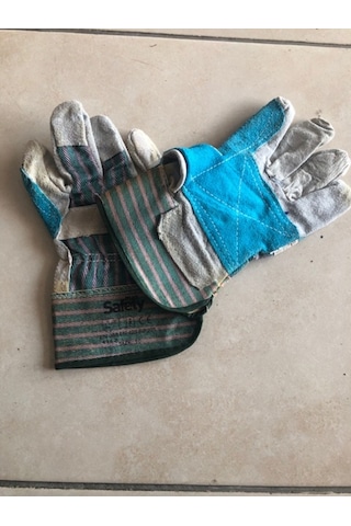 Max Safaty 4142 Gri Yeşil Takviyeli Eldiven No: 10 Bir 1 Çift !!