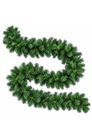 Yılbaşı Çam Garland 230-250 Cm 30-35 Cm Genişlik Dolgun Yeşil Yapay Çam Dalı Merdiven, Şömine Ve Kapı Süsü 250cmx40cm