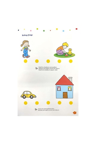 2-3 Yaş Matematik Becerileri Çizgi ve Şekil Kitabı Erdem Yayınla