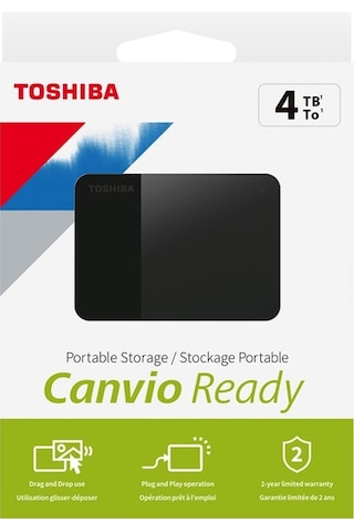 Toshiba 4tb Canvio Ready Usb 3.2 Gen1 Hdtp340ek3ca
