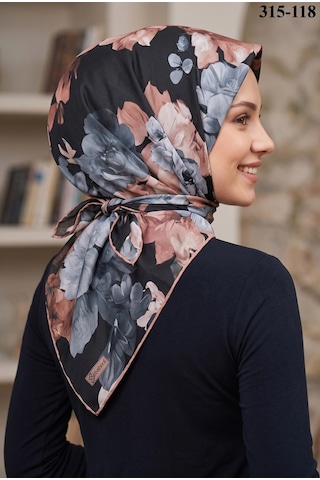 Sharell Desenli Soft Pamuk Eşarp 315-118 Çok Renkli