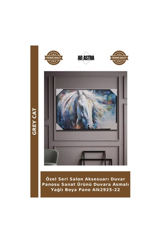Özel Seri Salon Aksesuarı Duvar Panosu Sanat Ürünü Duvara Asmalı Yağlı Boya Pano Alk2925-22