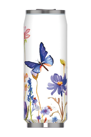 Les Artistes Paris Isı Yalıtımlı Kutu Çelik Termos 500ml Floral Butterfly Çok Renkli
