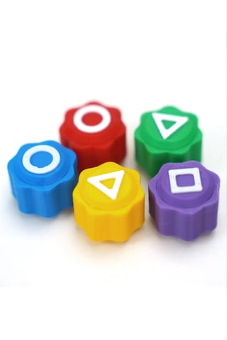 Squid Game Tabut Kutulu Squid Game Oyun 5 Taş Seti Renkli Taş