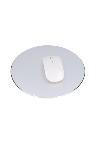 Kaymaz Tasarım, Hassas Kontrol, Daha Yumuşak Kenarlar, Kolay Temizlenebilir Yuvarlak Mouse Pad, Ev, Ofis, Oyun Ve Gümüş