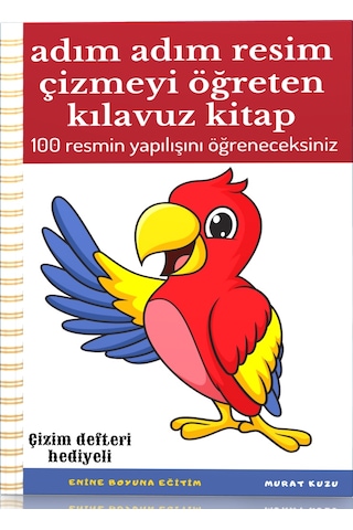 Adım Adım Resim Çizmeyi Öğreten Kılavuz Kitap +Defter