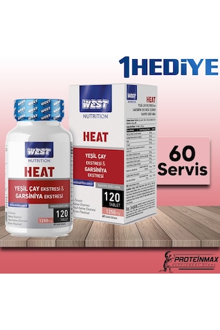 West Nutrition Heat Yeşil Çay & Garsiniya Kompleks 1250 Mg. 120 Tablet-Pillbox ( Hap Kutusu )