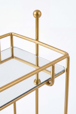 Gold 2 Katlı Banyo Organizer Tezgâh Üstü Düzenleyici Altın