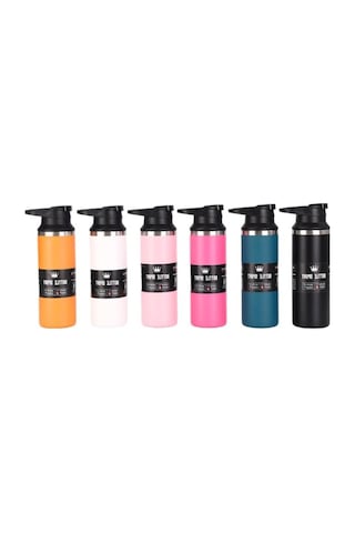 500 Ml Kapasiteli Beyaz Çelik Termos 01