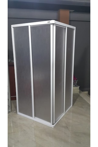 Blackline Beyaz Mika Köşe Duşakabin Özel Üretim 100 x 100 CM