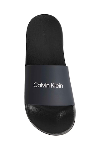 Calvin Klein Erkek Marka Logolu Şık Görünüşlü Tek Bantlı Kalın Tabanlı Kaymaz Rahat Dayanıklı Terlik Lacivert Terlik Hm0hm02107 0zr