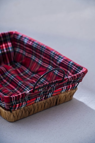 Rustika Nomia Hasır Dikdörtgen Ekmek Sepeti - 31 Cm Renkli