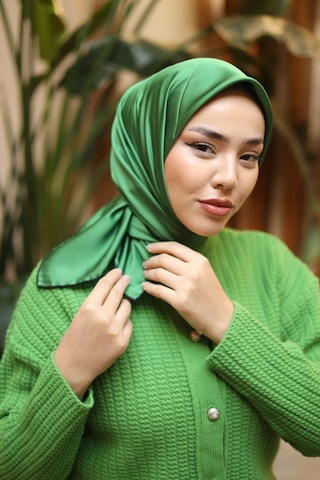 Silk Home Düz Micro Saten Eşarp 28013-14 Siyah