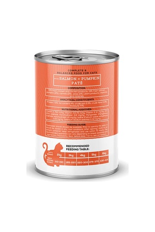 Chef's Choice Somonlu ve Balkabaklı Tahılsız Ezme Yetişkin Kedi Konservesi 24 x 400 G