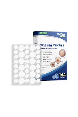 Mufunye Doğal İçerikli T-ag Cilt Yapışkanları - Tüm Cilt Tipleri İçin, 144 Adet, Su Geçirmez Ve Nefes Alabilir