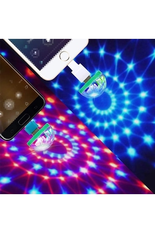 Disko Topu Sese Duyarlı Rgb Usb Girişli Disco Topu Iç Aydınlatma (451331531)