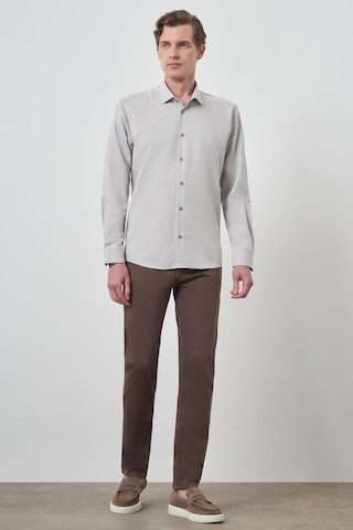 Morven Erkek Vizon Slim Fit İtalyan Yaka Gömlek 25mc004022405 Vizon Vizon