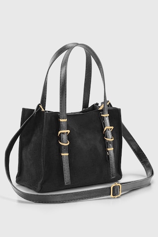 Housebags Kadın Süet Siyah Tote Çanta 267 Siyah Süet