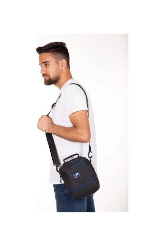 Newish Polo Toledo Erkek Omuz Çantası -qatro 2303 Siyah Lacivert Siyah - Lacivert