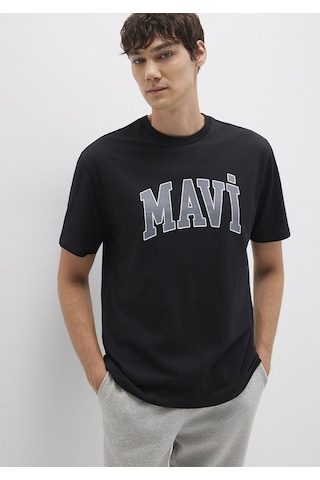 Mavi - Mavi Logo Baskılı Siyah Tişört 0611711-900 Siyah