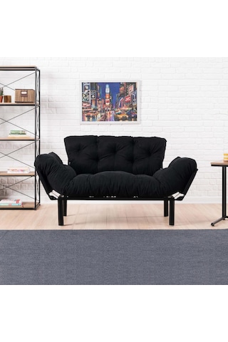 Pafu Nitta İkili Kanepe Siyah