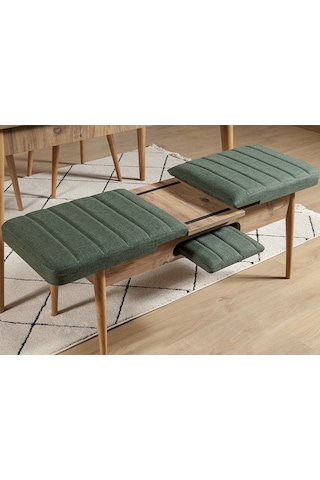 Ahşap Açılır Bench Atlantik Yeşil