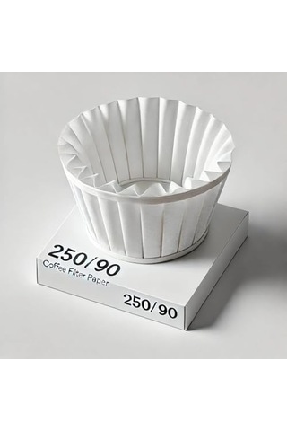 Basket Filtre Kağıdı 250 Adet 85/245 Kahve Kağıdı Brew Rite 250/90 Basket Filtre Kağıdı Çelik