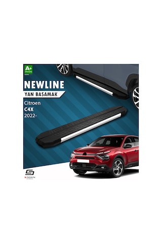 S-dizayn Citroen C4 X Newline Krom Yan Basamak 183 Cm 2022 Üzeri
