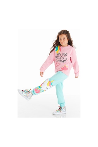 Denokids Girl Magic Kız Eşofman Takım Pembe