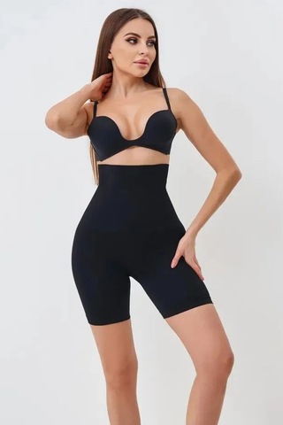 Mistirik Irina Model Toparlayıcı Şekillendirici Tayt Şort Push Up Etkili Siyah Renk SiYAH