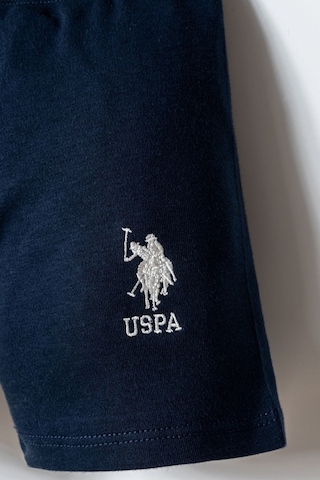 U.s. Polo Assn. Erkek Bebek Beyaz Şort Takım Lacivert
