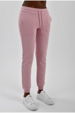 Kadın Yanları Cepli Beli Büzgülü Jogger Eşofman Altı Pembe