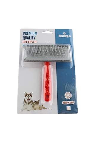 Zampa Slikon Top Başlıklı Kedi ve Köpek Fırçası Large 14x11.5cm,