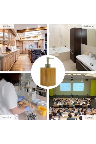 Tongxida Lezzetli Bosphorus Tutucu Şampuanlık Sabunluk Pompalı Mutfak Losyonu 220ml Kahverengi Kahverengi