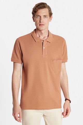 Tudors Erkek Regular Fit Klasik Kesim %100 Pamuk Düz Pike Kahverengi Polo Yaka Tişört-33780 Kahverengi